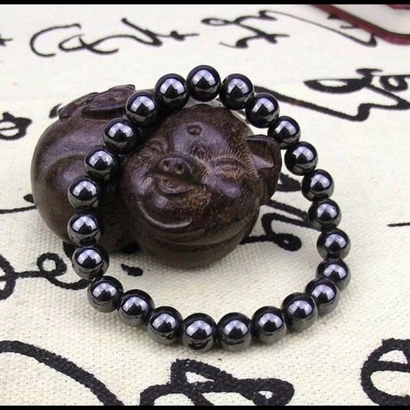 Hematite 8mm Bracelet Balance Memory Grounding - Picture 5 of 10